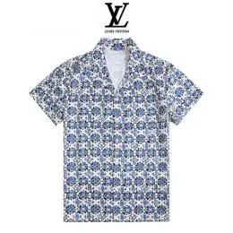 louis vuitton lv chemises manches courtes pour homme s_12471a2